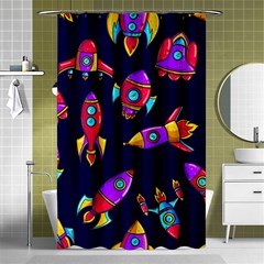 Space-patterns Shower Curtain 48  X 72  (small)  by Wav3s