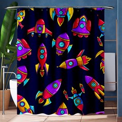 Space-patterns Shower Curtain 60  X 72  (medium)  by Wav3s