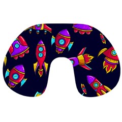 Space-patterns Travel Neck Pillow by Wav3s