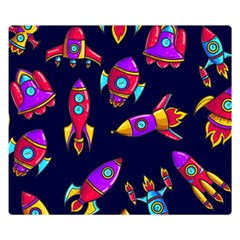 Space-patterns Two Sides Premium Plush Fleece Blanket (small) by Wav3s