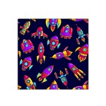 Space-patterns Satin Bandana Scarf 22  x 22  Front