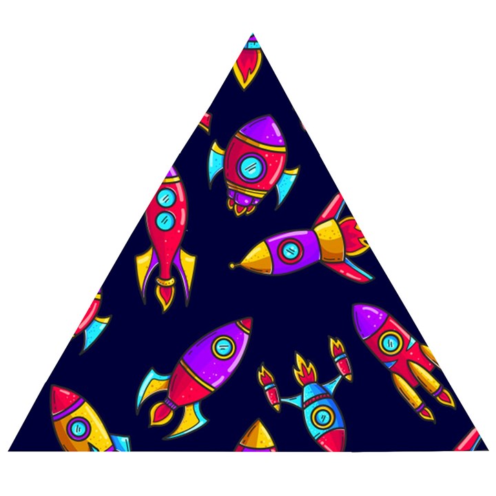 Space-patterns Wooden Puzzle Triangle