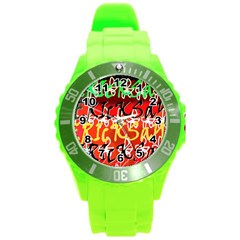 7 Green Ericksays Plastic Sport Watch (large) by tratney