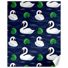 Swan-pattern-elegant-design Canvas 11  X 14  by Wav3s