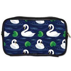 Swan-pattern-elegant-design Toiletries Bag (one Side) by Wav3s