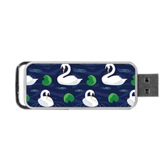 Swan-pattern-elegant-design Portable Usb Flash (one Side) by Wav3s