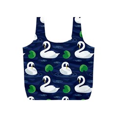 Swan-pattern-elegant-design Full Print Recycle Bag (s) by Wav3s