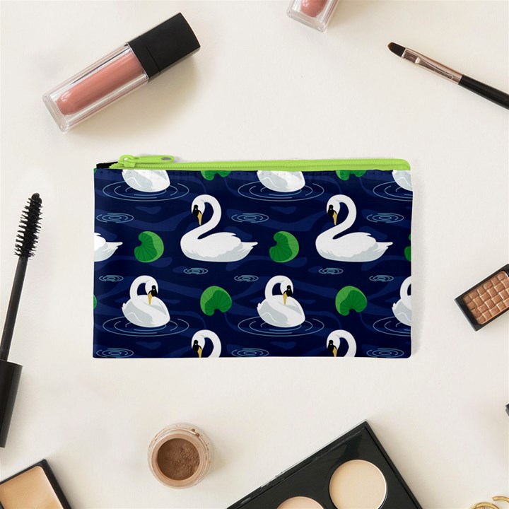 Swan-pattern-elegant-design Cosmetic Bag (XS)