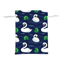 Swan-pattern-elegant-design Lightweight Drawstring Pouch (s) by Wav3s