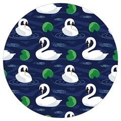 Swan-pattern-elegant-design Round Trivet