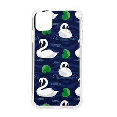 Swan-pattern-elegant-design Iphone 11 Tpu Uv Print Case by Wav3s