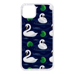 Swan-pattern-elegant-design Iphone 14 Plus Tpu Uv Print Case by Wav3s