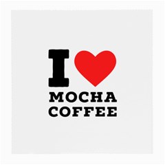 I Love Mocha Coffee Medium Glasses Cloth by ilovewhateva