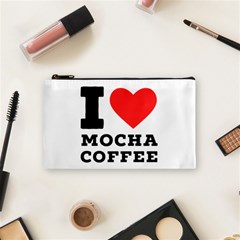 I Love Mocha Coffee Cosmetic Bag (small) by ilovewhateva