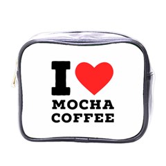 I Love Mocha Coffee Mini Toiletries Bag (one Side) by ilovewhateva