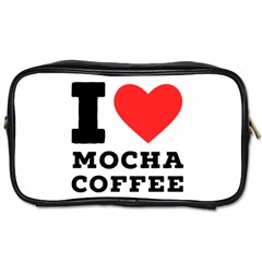 I Love Mocha Coffee Toiletries Bag (two Sides) by ilovewhateva