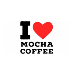 I Love Mocha Coffee Satin Wrap 35  X 70  by ilovewhateva