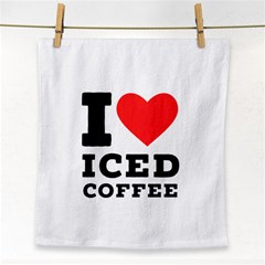 I Love Iced Coffee Face Towel by ilovewhateva