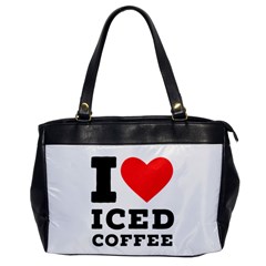 I Love Iced Coffee Oversize Office Handbag by ilovewhateva