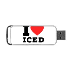 I Love Iced Coffee Portable Usb Flash (one Side) by ilovewhateva