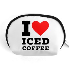 I Love Iced Coffee Accessory Pouch (medium) by ilovewhateva