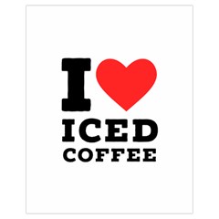 I Love Iced Coffee Drawstring Bag (small) by ilovewhateva