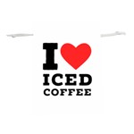 I love iced coffee Lightweight Drawstring Pouch (L) Back