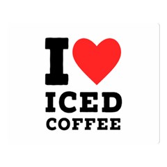 I love iced coffee Premium Plush Fleece Blanket (Large)