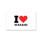 I love wasabi Sticker (Rectangular) Front