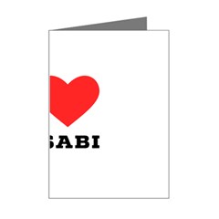 I Love Wasabi Mini Greeting Card by ilovewhateva