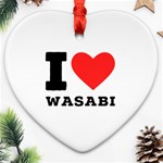 I love wasabi Heart Ornament (Two Sides) Front