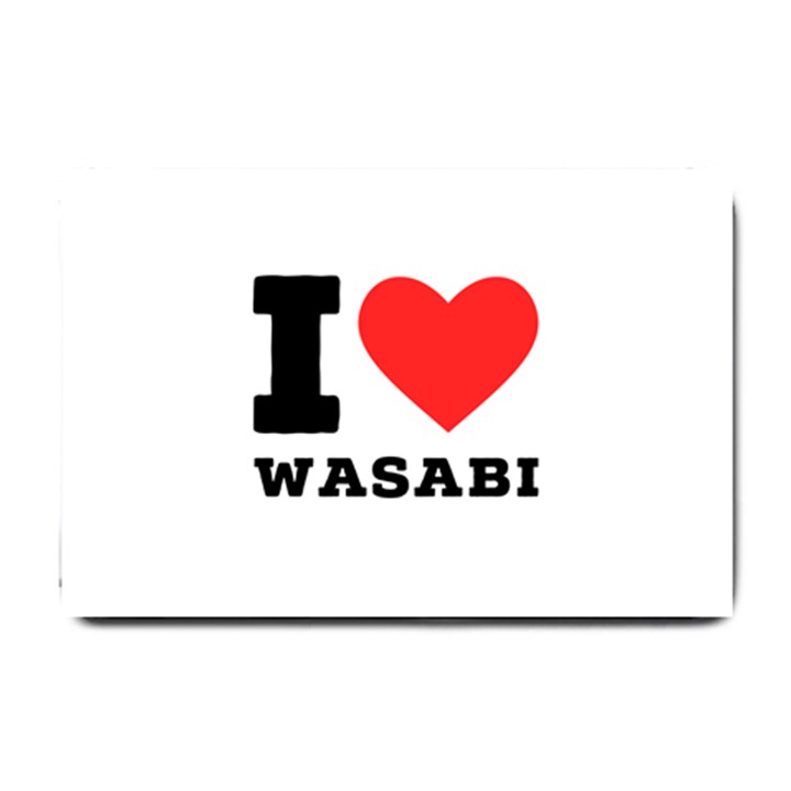 I love wasabi Small Doormat