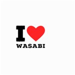 I love wasabi Small Garden Flag (Two Sides) Front