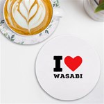 I love wasabi UV Print Round Tile Coaster Front