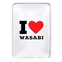 I Love Wasabi Rectangular Glass Fridge Magnet (4 Pack) by ilovewhateva