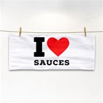 I love sauces Hand Towel Front