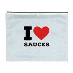 I Love Sauces Cosmetic Bag (xl) by ilovewhateva