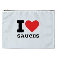 I Love Sauces Cosmetic Bag (xxl) by ilovewhateva