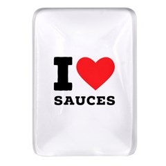 I Love Sauces Rectangular Glass Fridge Magnet (4 Pack) by ilovewhateva