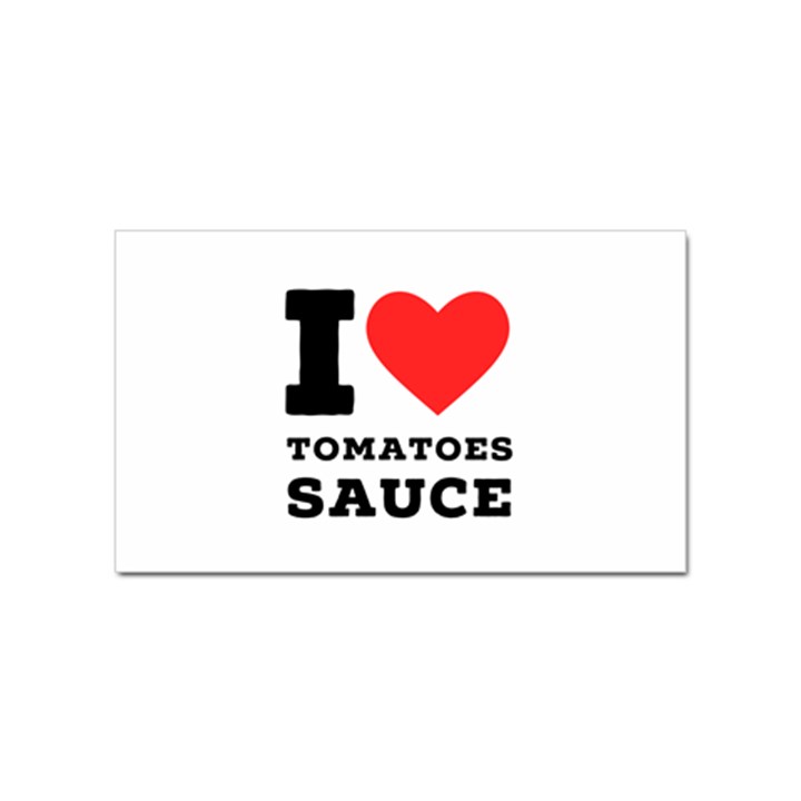 I love tomatoes sauce Sticker Rectangular (100 pack)