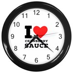 I love cranberry sauce Wall Clock (Black) Front