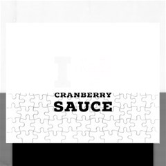 I Love Cranberry Sauce Rectangular Jigsaw Puzzl by ilovewhateva