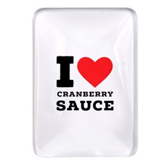 I Love Cranberry Sauce Rectangular Glass Fridge Magnet (4 Pack) by ilovewhateva