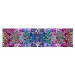 Roses Liquify Oblong Satin Scarf (16  X 60 ) by kaleidomarblingart