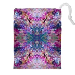 Roses Liquify Drawstring Pouch (5xl) by kaleidomarblingart