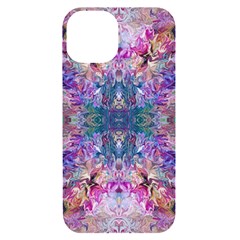 Roses Liquify Iphone 14 Black Uv Print Case by kaleidomarblingart