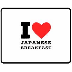 I Love Japanese Breakfast  Fleece Blanket (medium) by ilovewhateva