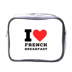 I Love French Breakfast  Mini Toiletries Bag (one Side) by ilovewhateva