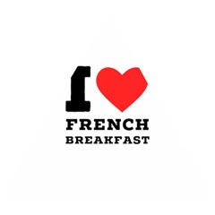 I Love French Breakfast  Wooden Puzzle Triangle by ilovewhateva