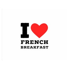 I Love French Breakfast  Premium Plush Fleece Blanket (medium) by ilovewhateva